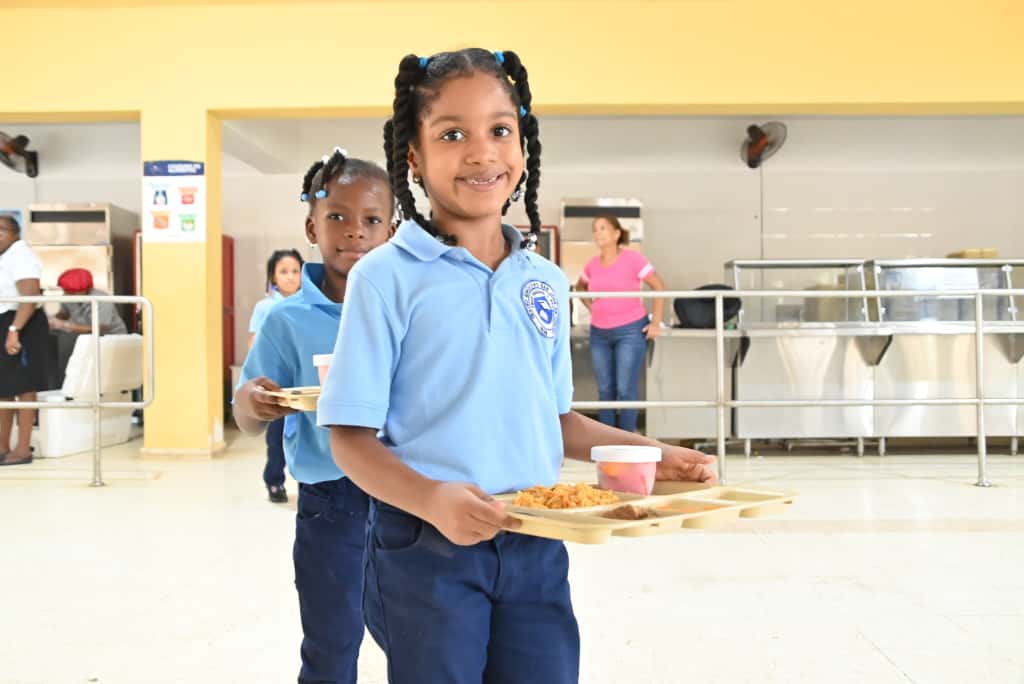 El INABIE resalta sus aportes a la disminución del hambre y la malnutrición a través de su Programa de Alimentación Escolar